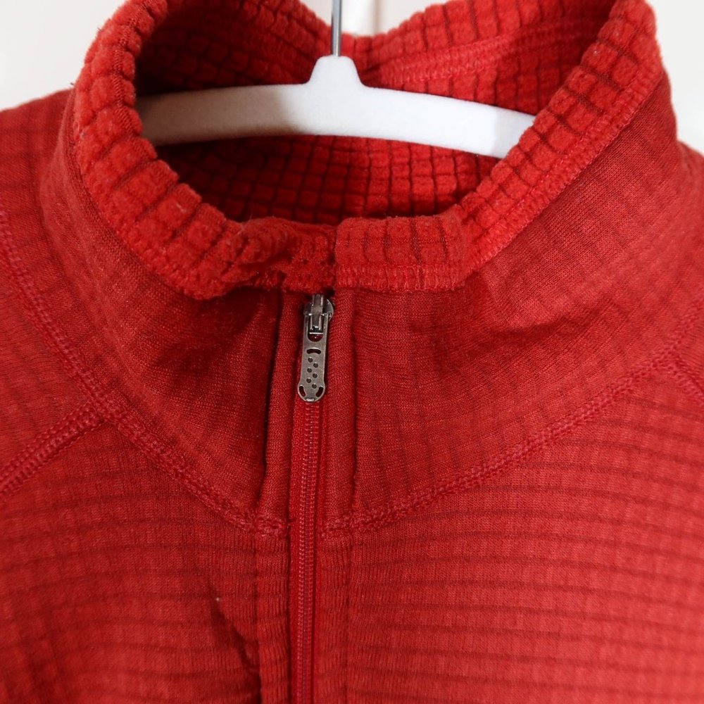 PATAGONIA Red Grid Fleece R1 1/4 Zip Pullover Jacket Size M - Picture 6 of 9